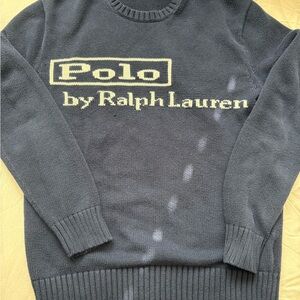 Polo Ralph Lauren Navy Logo Crewneck Sweater